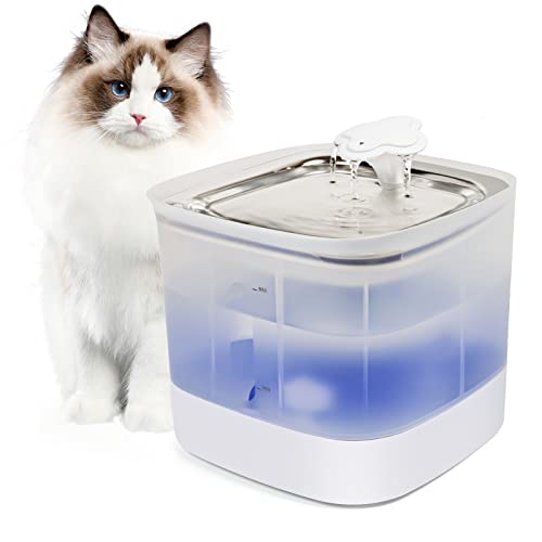 Cat Water Dispenser With LED Light and 2 Modes